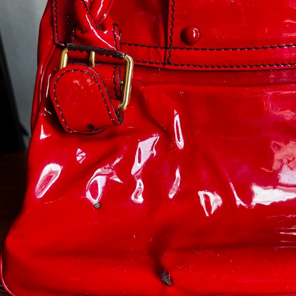 Valentino Garavani Patent Large Histoire Red - Picture 4 of 5